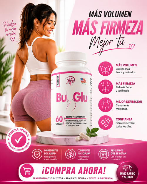 : Bu-Glu refuerza Busto y Glúteo x 60 Cápsulas.